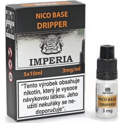 Nikotinová báze CZ IMPERIA Dripper 5x10ml PG30-VG70 3mg – Zboží Mobilmania