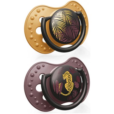 Lovi silikon dynamické dudlíky Jungle Vibes Girl hořčice/lila – Zboží Dáma