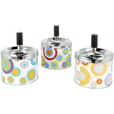 VPKCZ Cigaretový popelník kovový otočný Crazy 9cm – Zboží Mobilmania