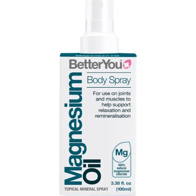 BetterYou Magnesium Oil Body Spray, Magnesiový tělový olej ve spreji, 100 ml – Zbozi.Blesk.cz