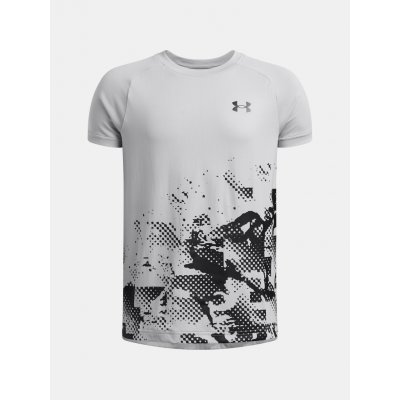 Under Armour-UA Tech Graphic SS-GRY Šedá – Zboží Dáma