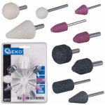 Geko Brusné kameny se stopkou 3/5 mm 8-22 mm sada 10 ks G01212 – Hledejceny.cz