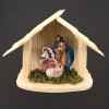 Vánoční dekorace AMADEA Dřevěný betlém s figurkami masivní dřevo 16,5 x 13,5 x 8,5 cm český výrobek