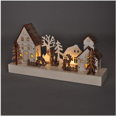 Solight zimní vesnička, 4 LED, 1V256 – Hledejceny.cz