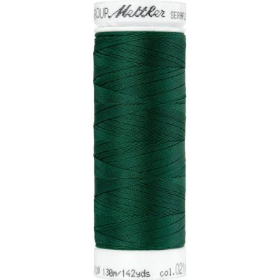 Elastická šicí nit PES - SERAFLEX METTLER (130m) barva 0216 - tmavě zelená – Sleviste.cz