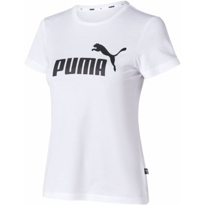Puma ESS Logo Tee bílá – Zboží Dáma