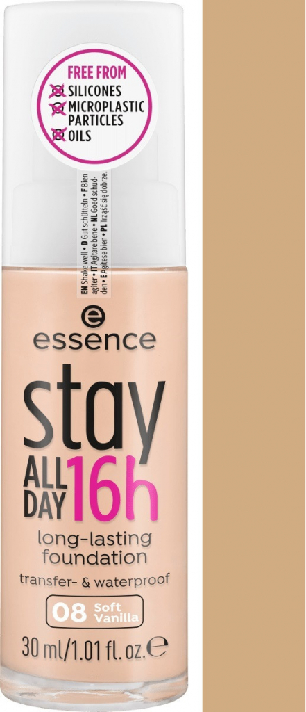 Essence Stay All Day 16h Long-lasting Foundation make-up 08 Soft Vanilla 30  ml od 98 Kč - Heureka.cz