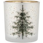 Altom Design Skleněný svícen, vánoční, 7x8 cm – Zboží Dáma