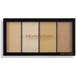 make-up Revolution London Re-loaded Palette paletka pudrových rozjasňovačů Lustre Lights Warm 20 g – Zboží Dáma