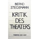 Kritik des Theaters Stegemann BerndPaperback