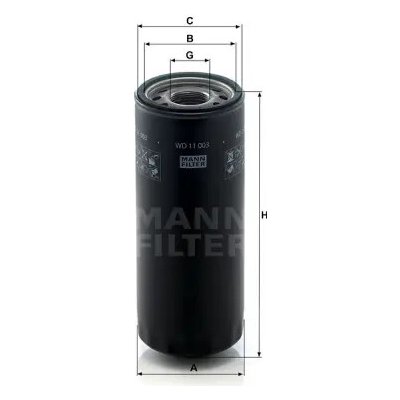 MANN FILTER Filtr hydrauliky WD 11 003 – Hledejceny.cz