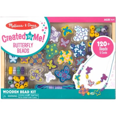 Melissa & Doug Dřevěné korálky Motýlci /120+/ – Hledejceny.cz