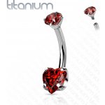 Šperky4U piercing do pupíku titan TIT1176-R – Hledejceny.cz