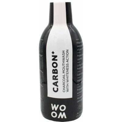 Woom CARBON+ s černým uhlím s bělicím účinkem 500 ml – Hledejceny.cz