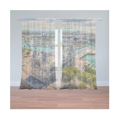 Sablio Záclony Barcelona Přístav: 2ks 150x250cm – Hledejceny.cz