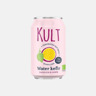 Kult Kefir Bio Vodní kefir s příchutí mučenky a chmelu 330 ml – Hledejceny.cz