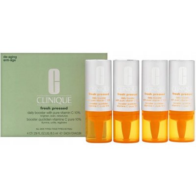 Clinique Fresh Pressed rozjasňujicí sérum s vitaminem C proti stárnutí pleti 4 x 8,5 ml