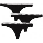 Calvin Klein 3PACK dámská tanga černé (QD5209E-UB1) – Zbozi.Blesk.cz