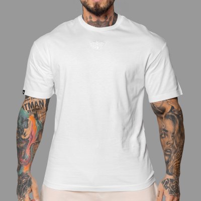 Iron Aesthetics Oversized tričko 3D bílé – Zboží Mobilmania