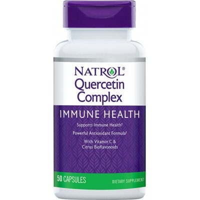 Natrol Quercetin Complex Kvercetin Vitamin C Bioflavonoidy 50 kapslí