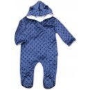 Zimní kojenecký overal z Minky Nicol Bubbles modrý