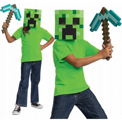 Minecraft Krumpáč Maska Pixel Creeper Dárek – Zboží Mobilmania