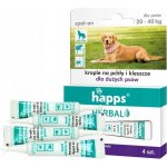 HAPPS Herbal kapky proti blechám a klíšťatům pro velké psy 20-40 kg – Hledejceny.cz