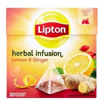 Lipton Citron&Zázvor aromatizovaný čaj se zázvorem 20 sáčků 40 g