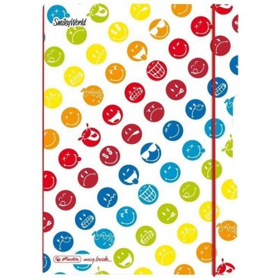 Herlitz sešit flex A5 čtverečkovaný Rainbow Smiley – Zboží Mobilmania