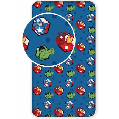 Jerry Fabrics bavlna napínací prostěradlo Avengers 03 90x200/25 – Zboží Mobilmania