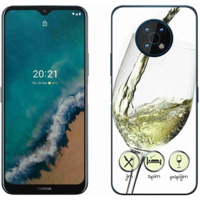 Pouzdro mmCase Gelové Nokia G50 - sklenička vína bílé