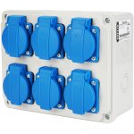 Zásuvková krabice - 6X230V, IP44 – Zboží Mobilmania