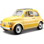 Bburago Fiat 500F 1965 žlutá 1:24 – Sleviste.cz