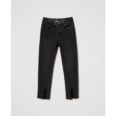 Twinset Girl Rifle s koženým detailem černé – Zboží Dáma