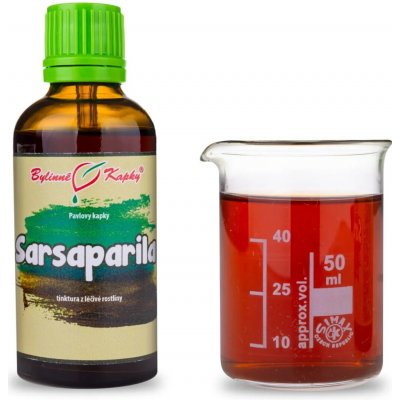 Bylinné kapky Sarsaparilla smilax kořen tinktura 50 ml – Hledejceny.cz