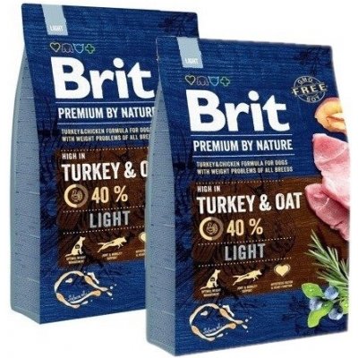 Brit Premium By Nature Light Turkey & Oat 2 x 3 kg – Hledejceny.cz
