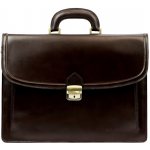 Gregorio kožená aktovka Charlie tmavě hnědá – Sleviste.cz