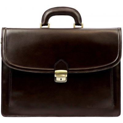 Gregorio kožená aktovka Charlie tmavě hnědá – Sleviste.cz