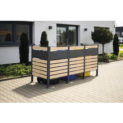 Westmann Planum 3 plechový 240 x 90 x 120 cm dřevo antracit – Sleviste.cz