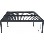 G21 Bioklimatická pergola Austin 4 x 4 m, antracitová hliníková – Hledejceny.cz
