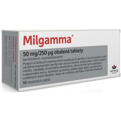 MILGAMMA POR 50MG/250MCG TBL OBD 50 – Hledejceny.cz