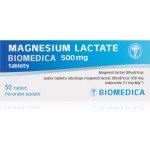 MAGNESIUM LACTATE BIOMEDICA POR 500MG TBL NOB 50 – Hledejceny.cz