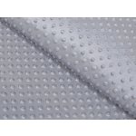 Dětská látka Minky 3D puntíky MKP-048 Šedá - šířka 150 cm – Zboží Dáma