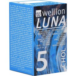 Wellion Luna Duo testovací proužky pro měření cholesterolu 5 ks