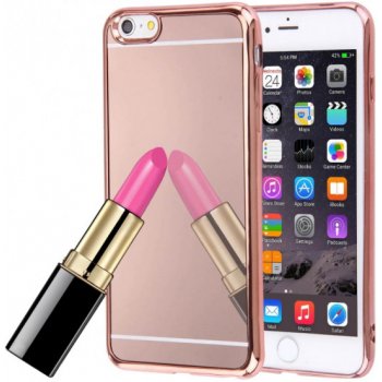 Pouzdro AppleKing zrcadlové ochranné Apple iPhone 6 Plus / 6S Plus růžově zlaté