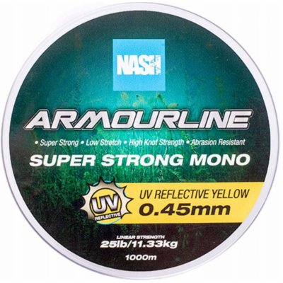 Kevin Nash Armourline Super Strong Mono UV Yellow 1000m 0,35mm 6,8kg – Hledejceny.cz