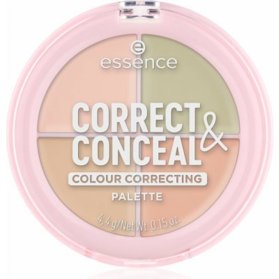 essence CORRECT & CONCEAL paleta korektorů pro sjednocení barevného tónu pleti 4,4 g – Zboží Mobilmania