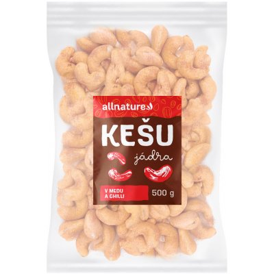 Allnature Kešu v medu a chilli 500 g – Sleviste.cz