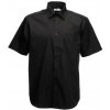 Pánská Košile Fruit of the Loom pánská popelínová košile krátký rukáv F651160 01 černá
