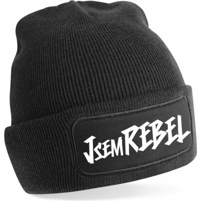 Beechfield čepice s potiskem Jsem rebel černá – Hledejceny.cz
